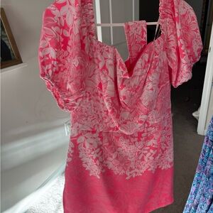 Lilly Pulitzer Pink Floral Jumpsuit